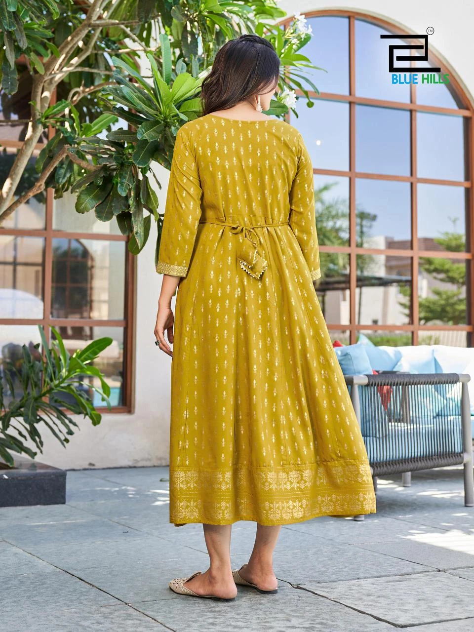 Blue Hills Walkway Vol 50 Rayon 14 Kg Wholesale Anarkali Gown Catalog — Wholesale Kurtis, Blue Hills wholesale from Surat - Gallery Image 6
